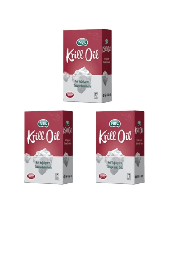 NBL Nobel Krill Oil 30 Kapsül 3Lü
