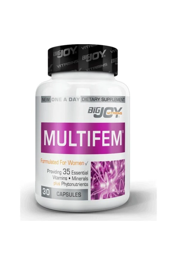 BİG JOY Bigjoy Suda Vitamin Multifem Multivitamin 30 Kapsül
