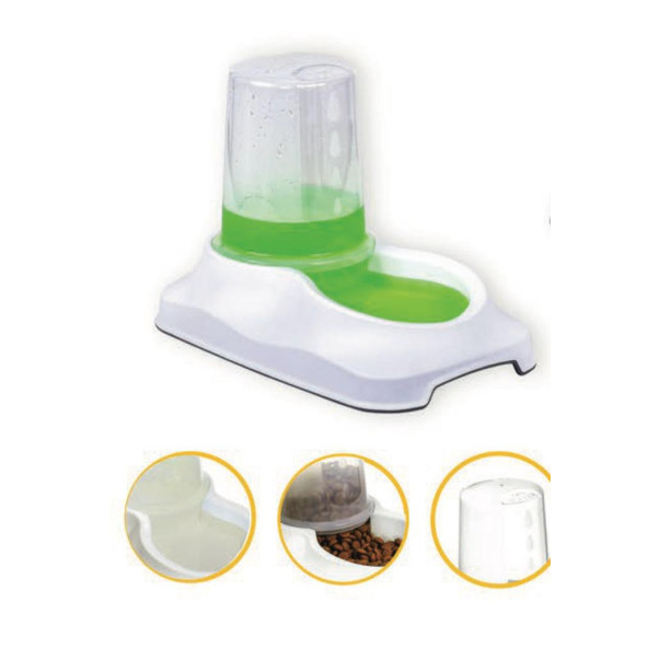 1,5 litre kedi  köpek mama ve su kabı - 8