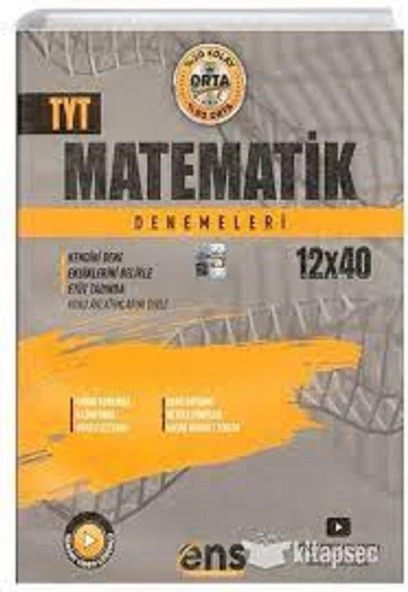 TYT Matematik 12 x 40 Denemeleri ENS Yayıncılık ürün görseli 1