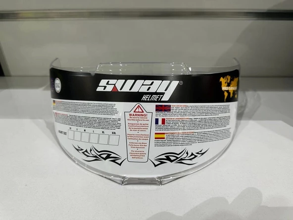 Kask Camı Sway FF 820 Şeffaf - 3