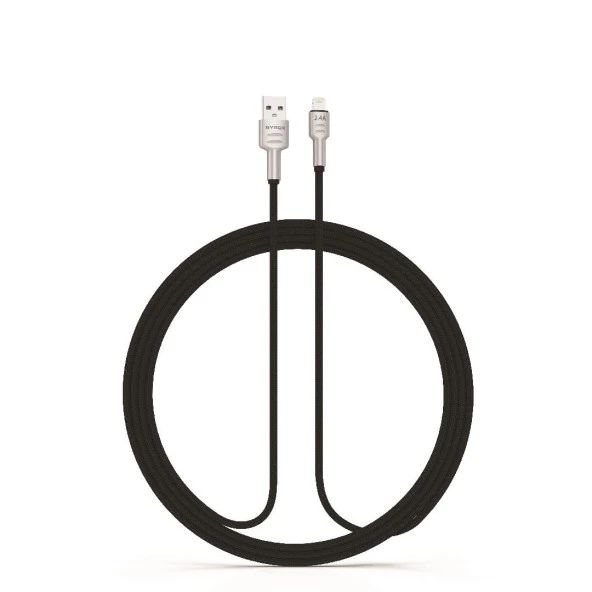 Syrox C133AL 2.4A Hasir Hızlı İphone Lightnıng Şarj & Data Kablosu - 2