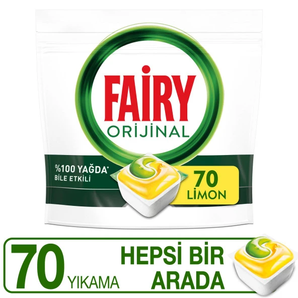 Fairy Hepsi Bir Arada Bulaşık Makinesi Deterjanı 70x2 140 Tablet