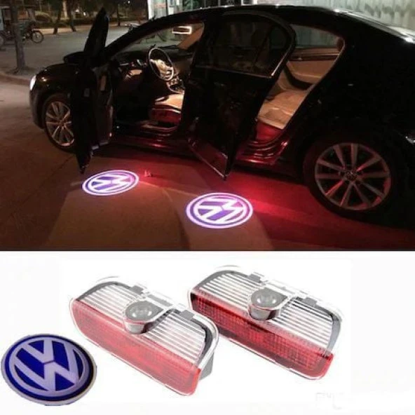 Volkswagen Passat B7 için Kapı Altı Hayalet Logo Orjinal Lazer LED