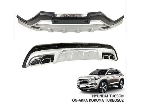 Hyundai Tucson Uyumlu Ön Arka Tampon Koruması Difüzör 2015 2016 - 2