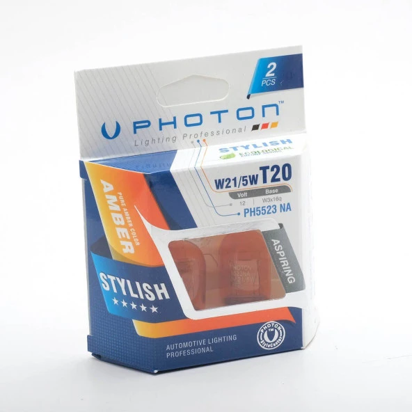 T20 21/5W Uyumlu 12V Çift Devre Natürel Amber - Resim 4