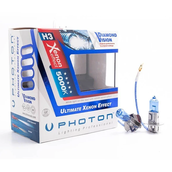 H3 12V Uyumlu 55W 5000K Diamond Vision ürün görseli