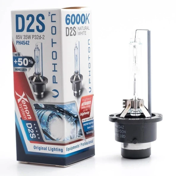 D2S 6000K Uyumlu 0,5 Fazla Işık Oem Ampul