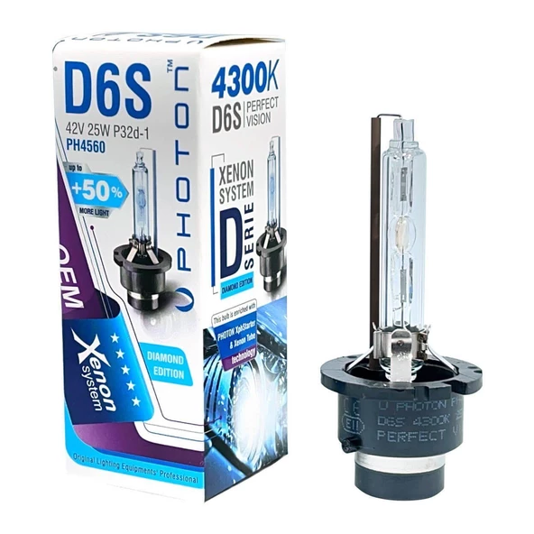 D6S 4300K Uyumlu 0,5 Fazla Işık Oem Ampul - Resim 2