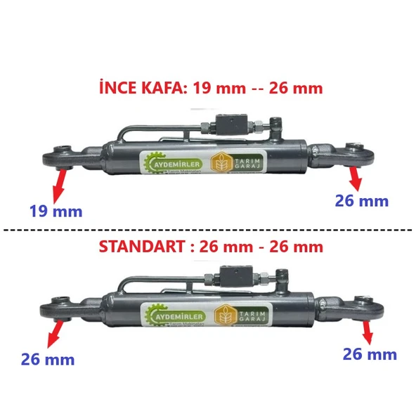 Anadolu Hidrolik Ağır Tip Aşıklı Traktör Ortakol Kilitli Hidrolik Lifti 55 cm-3 Ton - 2