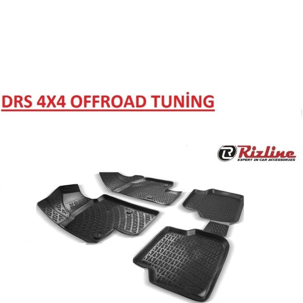 Rizline Citroen C4 için 3D Havuzlu Paspas