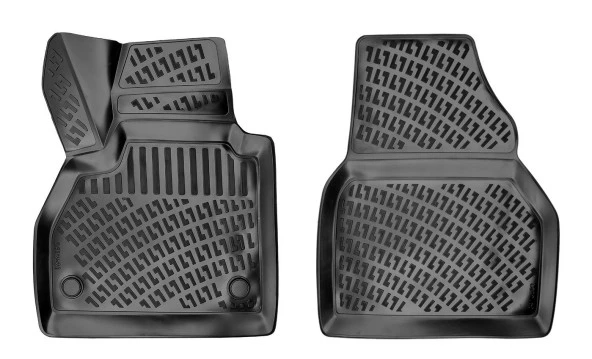 Opel Combo Panelvan için (2 Parça) 2011-2017 3D Havuzlu Siyah Paspas Seti - 1
