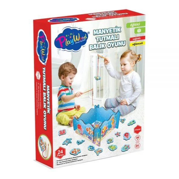 Play Wood Ahşap Manyetik Tutmalı Balık Oyunu