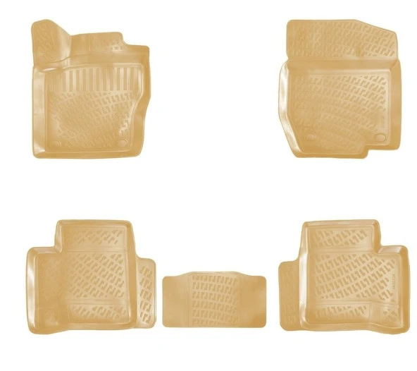 Renault Megane2 2002-2009 için 3D Havuzlu Bej Paspas Seti - 2