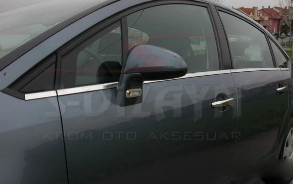Citroen C4 Hatchback için Krom Cam Çıtası 8 Parça 2005-2010 - Resim 2
