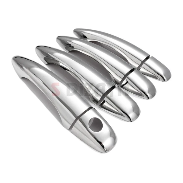 Citroen C-Elysee Krom için Kapı Kolu 4 Kapı 2012 Üzeri - Resim 4