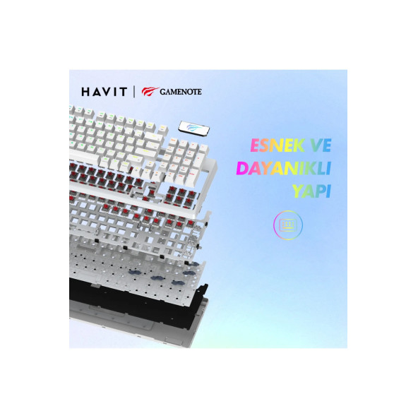 Havit Gamenote KB885L Rgb Backlit Gaming Mekanik Klavye - 7