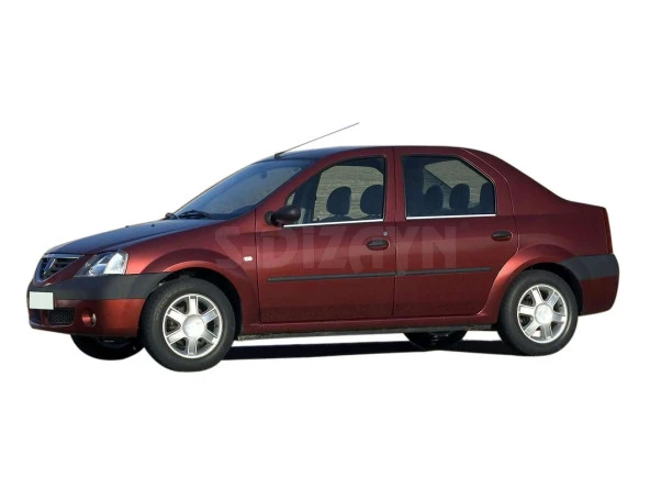 Dacia Logan Krom için Cam Çıtası 4 Parça 2005-2013