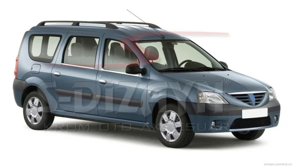 Dacia Logan Mcv için Krom Cam Çıtası 4 Parça 2005-2012 ürün görseli