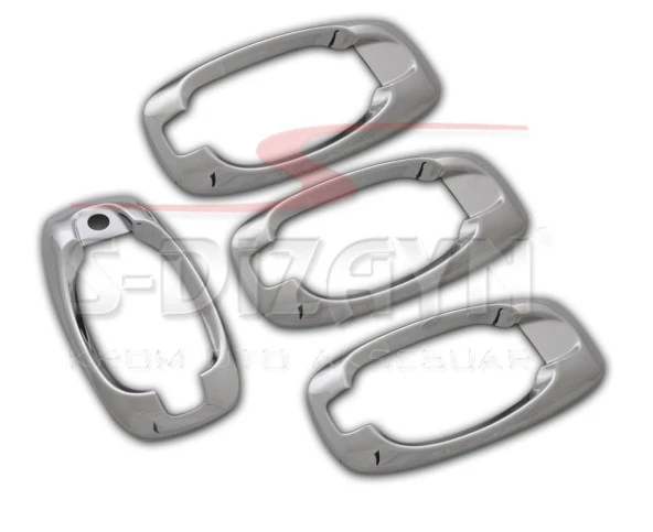 Fiat Fiorino Krom için Kapı Kolu Çerçevesi 4 Kapı 2008 Üzeri - Resim 2