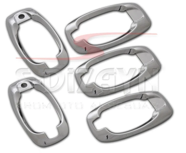 Fiat Fiorino Krom için Kapı Kolu Çerçevesi 5 Kapı 2008 Üzeri - Resim 2