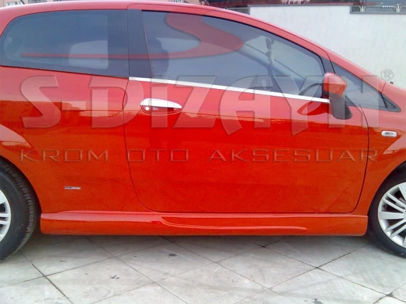 Fiat Grande Punto için Krom Cam Çıtası 2 Parça 2006 Üzeri - Resim 2