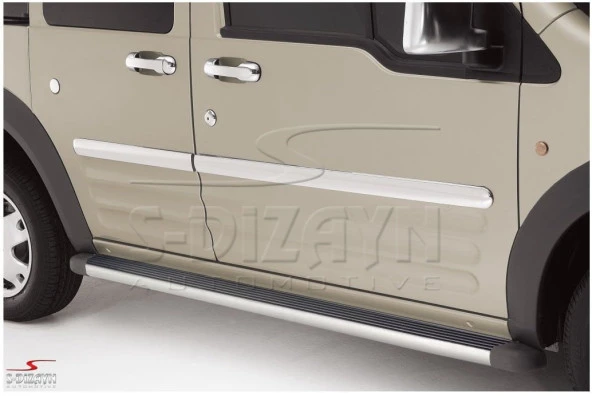 Ford Connect Krom için Yan Kapı Çıtası 4 Parça 2009-2014 - Resim 2