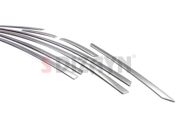 Ford Fiesta Krom için Cam Üst Çıtası 8 Parça 2009-2017 - Resim 3