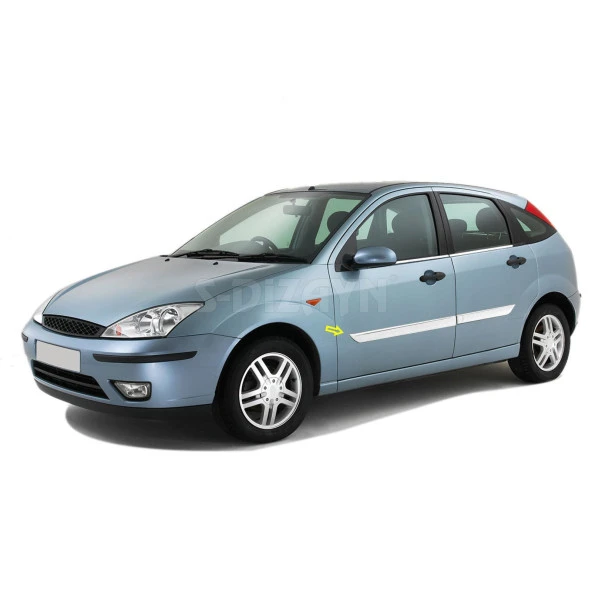 Ford Focus 1 için Krom Yan Kapı Çıtası 4 Parça 1998-2005