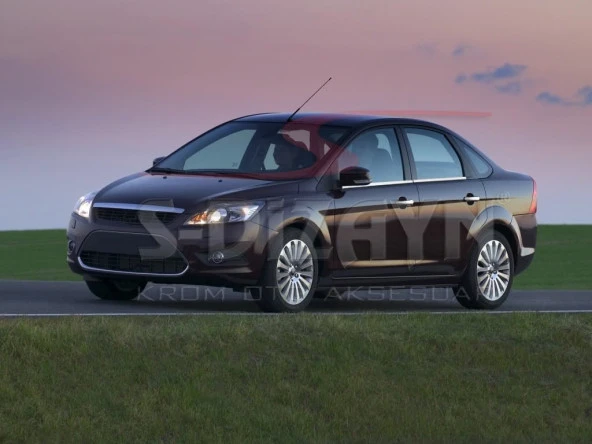 Ford Focus 2 için Krom Cam Çıtası 4 Parça 2008-2011 - 2