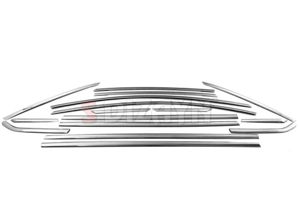 Ford Focus 3 için Sedan Krom Cam Çerçevesi 16 Parça 2011-2018 - Resim 2