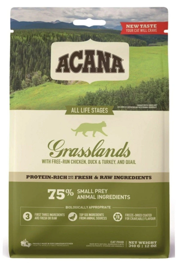 Acana Grasslands Kedi Maması 1,8kg - Tüm Irk Ve Yaşam Evreleri Için