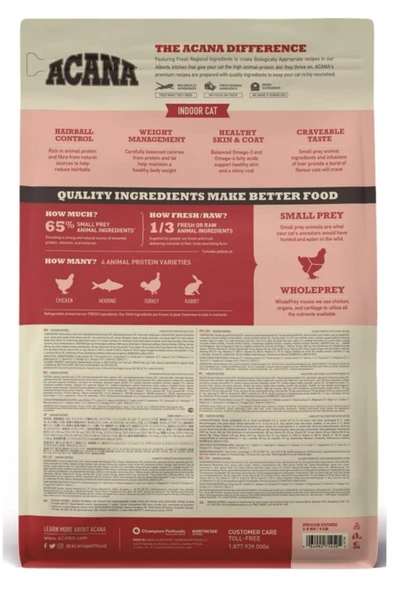 Acana Indoor Entree Sterilised Kedi Maması 1,8kg - Resim 2