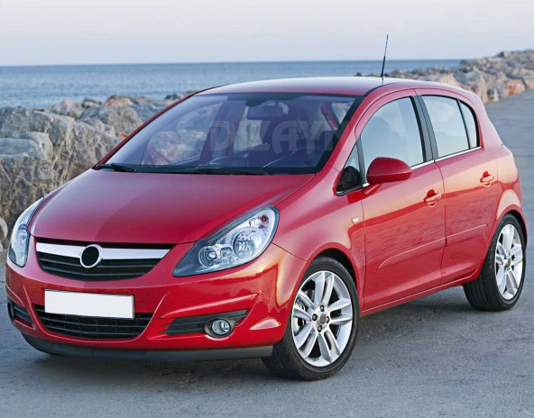 Opel Corsa D için Krom Cam Çıtası 6 Parça 2007-2014 - 1