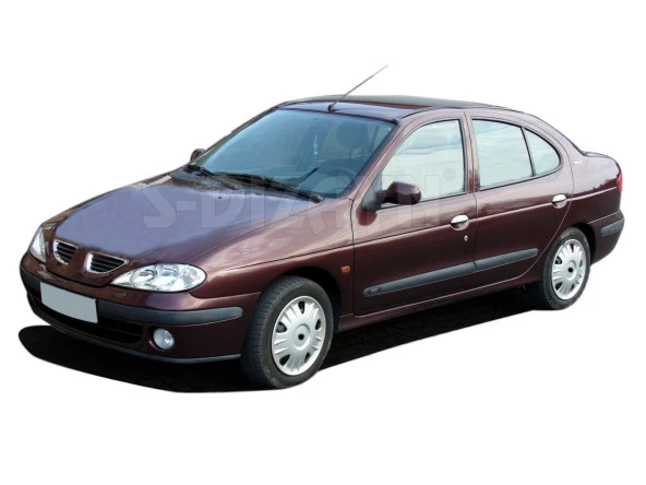 Renault Megane 1 için Krom Kapı Kolu 4 Kapı 1996-2004