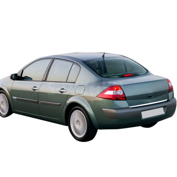 Renault Megane 2 için Sedan Krom Bagaj Alt Çıta 2004-2006