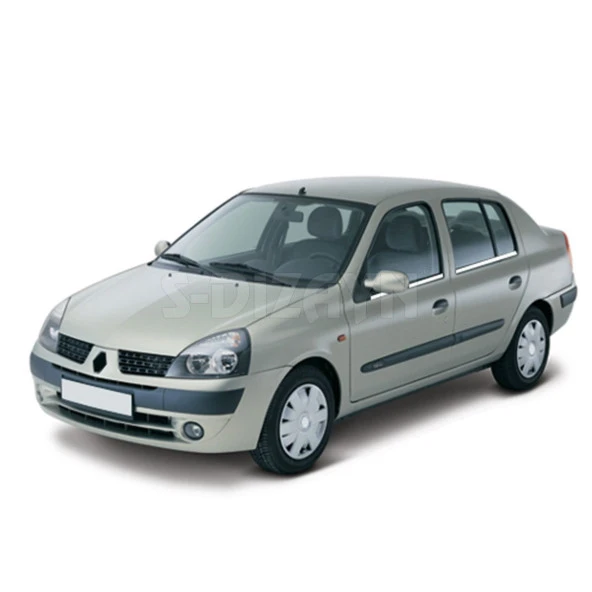 Renault Symbol Krom için Cam Çıtası 4 Parça 1999-2006