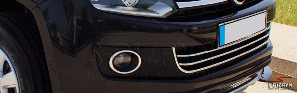 Volkswagen Amarok Krom için Ön Tampon Çıta 2 Parça (4X4) 2010-2016