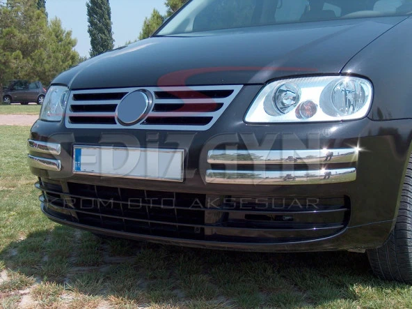 Volkswagen Caddy Krom için Ön Tampon Kaşı 4 Parça. 2004-2010
