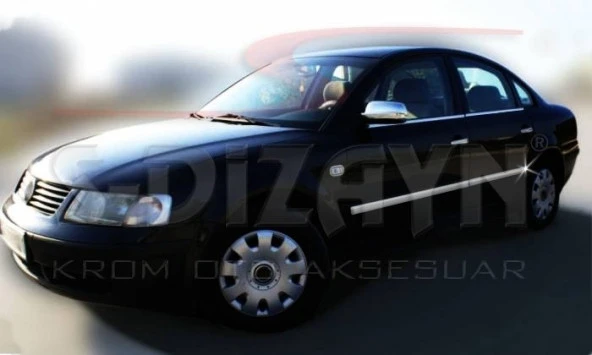 Volkswagen Passat 3B için Krom Yan Kapı Çıtası 4 Parça 1998-2005 - 1