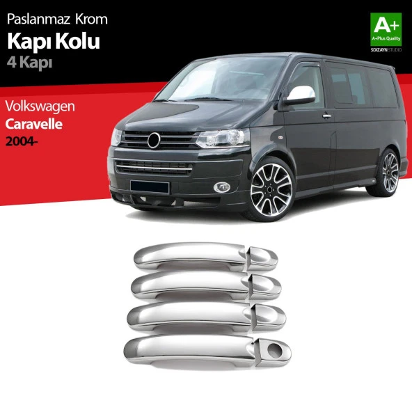 Volkswagen T5 Caravelle için Krom Kapı Kolu 4 Kapı 2004 Üzeri