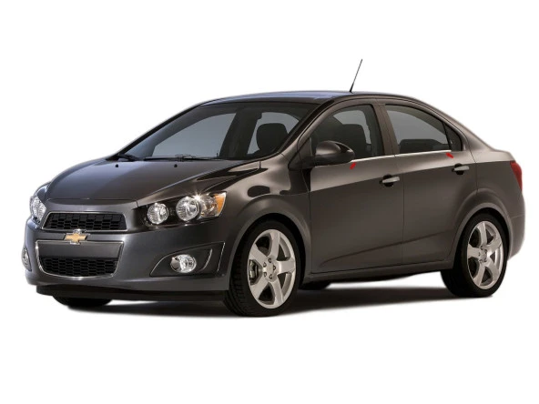 Chevrolet Aveo 2 için Sedan Krom Cam Çıtası 4 Parça. 2011 Üzeri