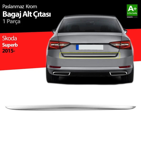 Skoda Superb Bagaj için Alt Çıtası 2015 Üzeri