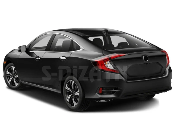 Honda Civic Krom için Cam Çıtası 8 Parça 2016 Üzeri