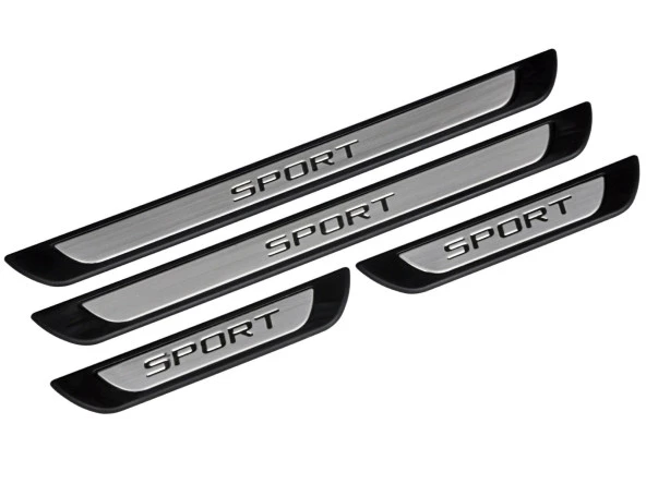 Renault Megane 2 için Sedan Krom Kapı Eşik Koruması Sport Line 2006-2008 4 Parça - 3