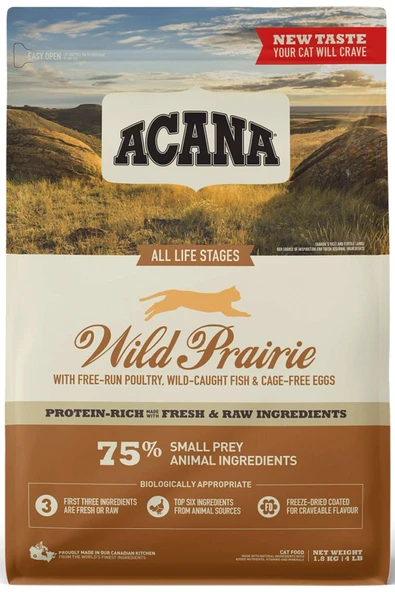 Acana Kedi Maması Wild Prairie Tüm Irklar Için Kedi Maması 1,8 Kg