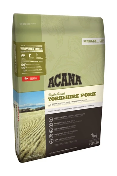 Acana Köpek Maması Singles Yorkshire Pork Domuz Etli Köpek Maması 2 Kg - 1