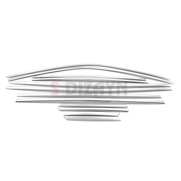 Peugeot 2008 2 için Krom Cam Çerçevesi 12 Parça 2020 Üzeri - Resim 2