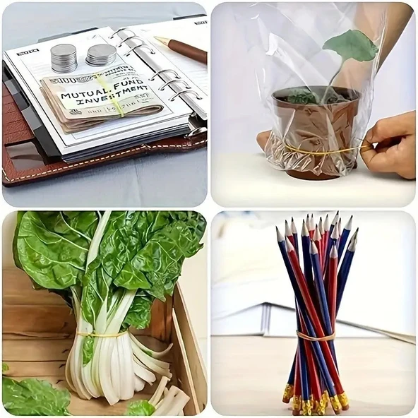 Dayanıklı,Kauçuk Esnek 500gr. Ambalaj Paket Lastiği (40mm x 1,40 x 1,4mm) - 3