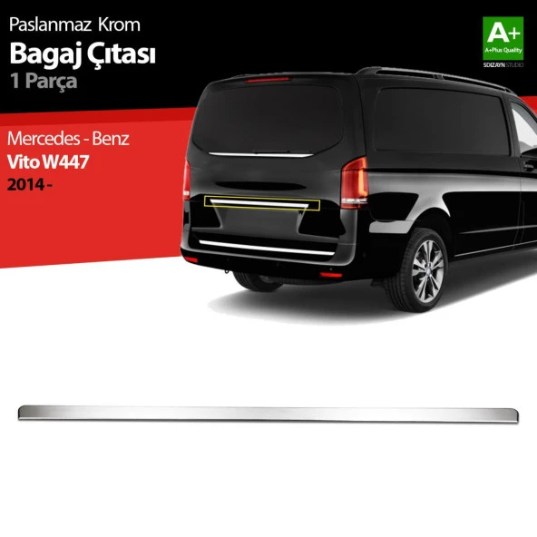 Mercedes Vito W447 için Krom Bagaj Çıtası 2014 Üzeri